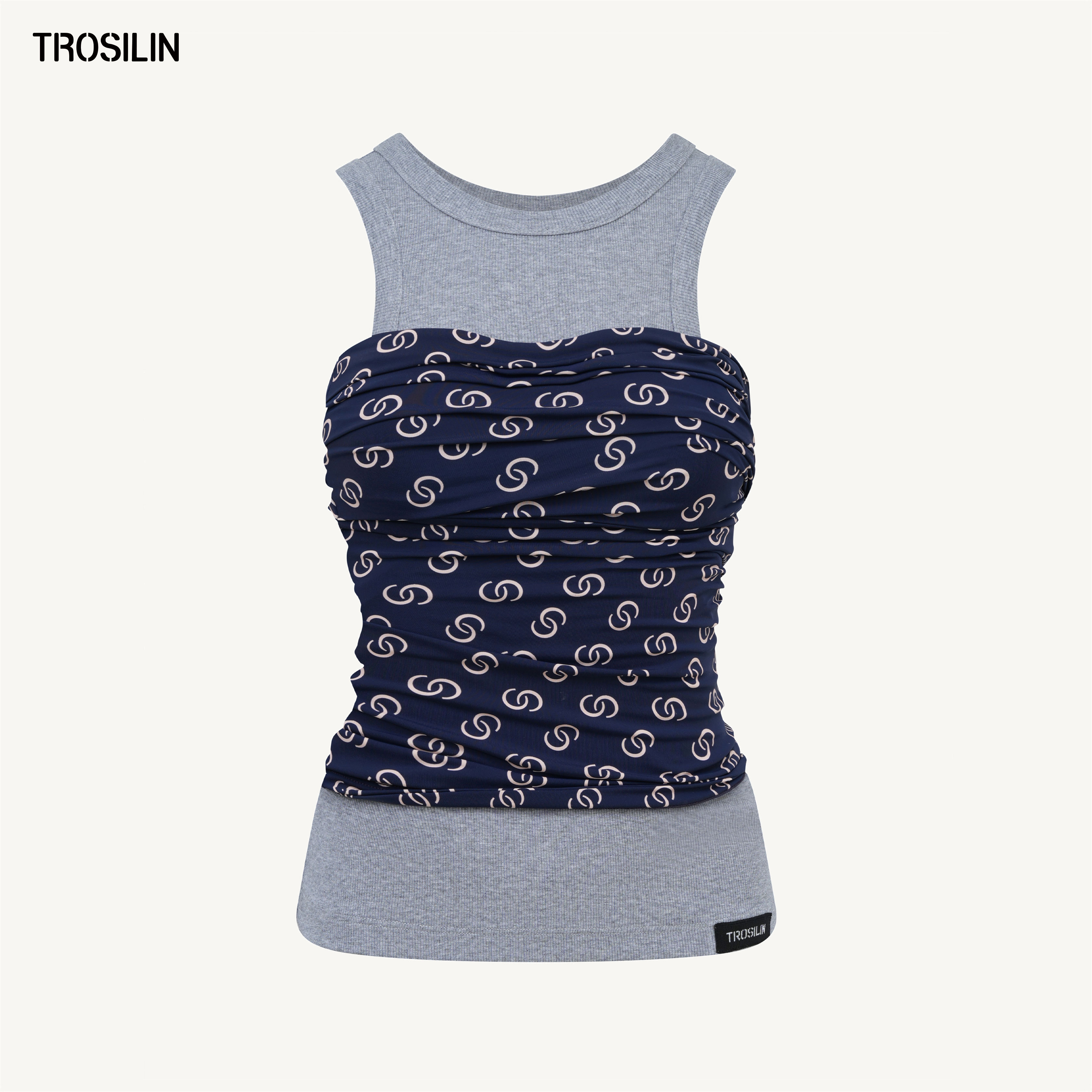 2025早秋新品经典满花两穿背心