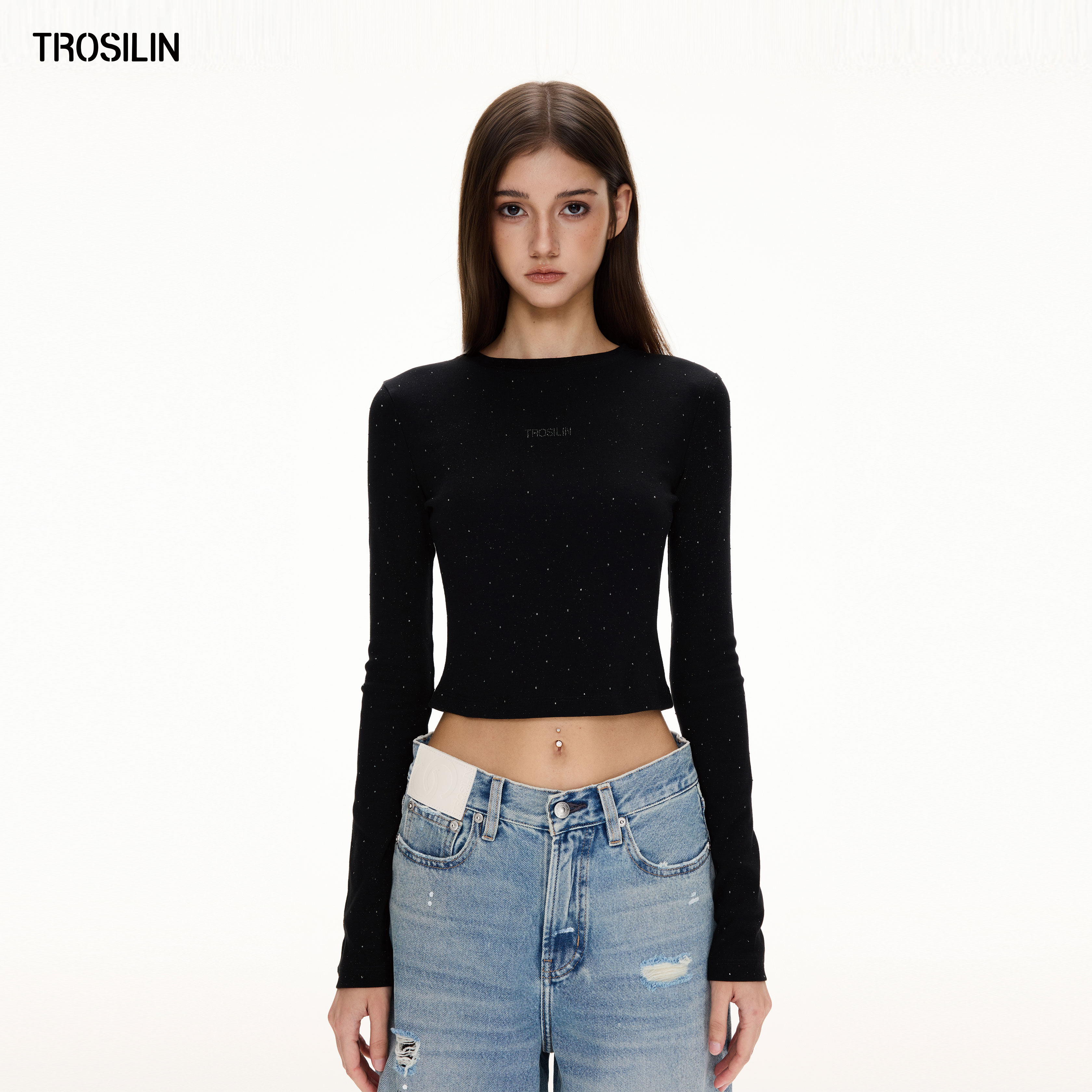 25早秋新品满天星梦幻打底衫