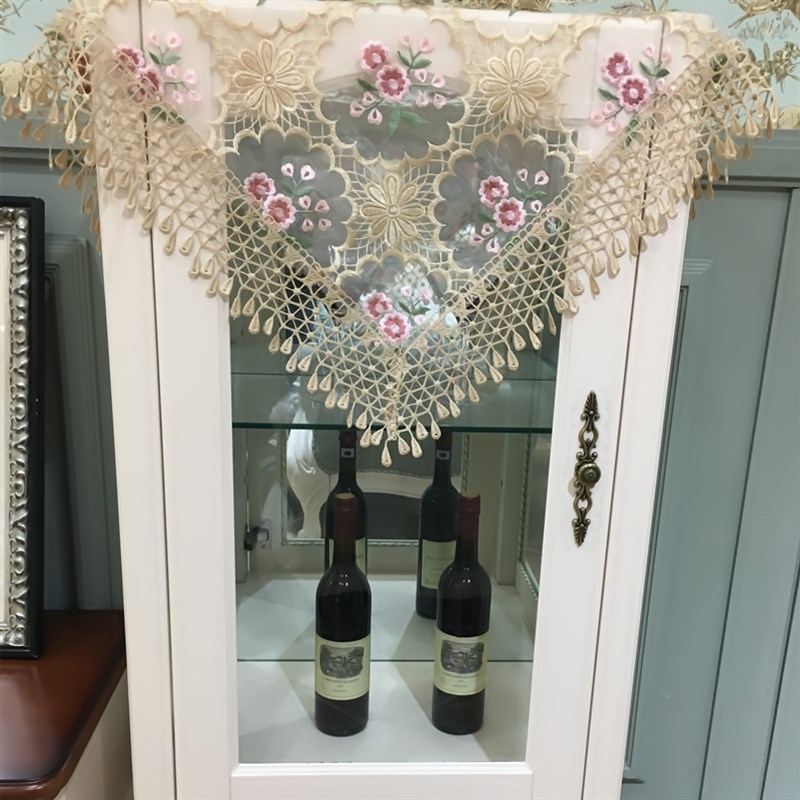 欧式蕾丝桌布茶几布冰箱s洗衣机防尘盖布床头柜罩防尘罩盖布盖巾