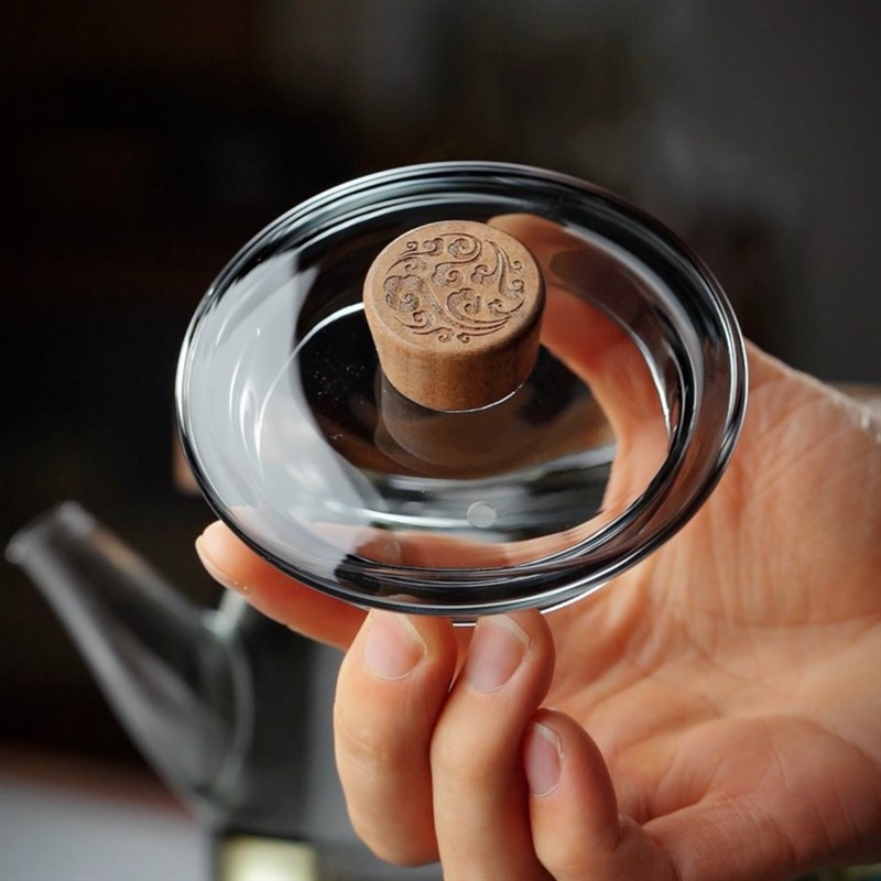 中式大容量蒸煮一体两用提梁煮茶壶耐热高硼硅加厚玻璃.电陶炉专