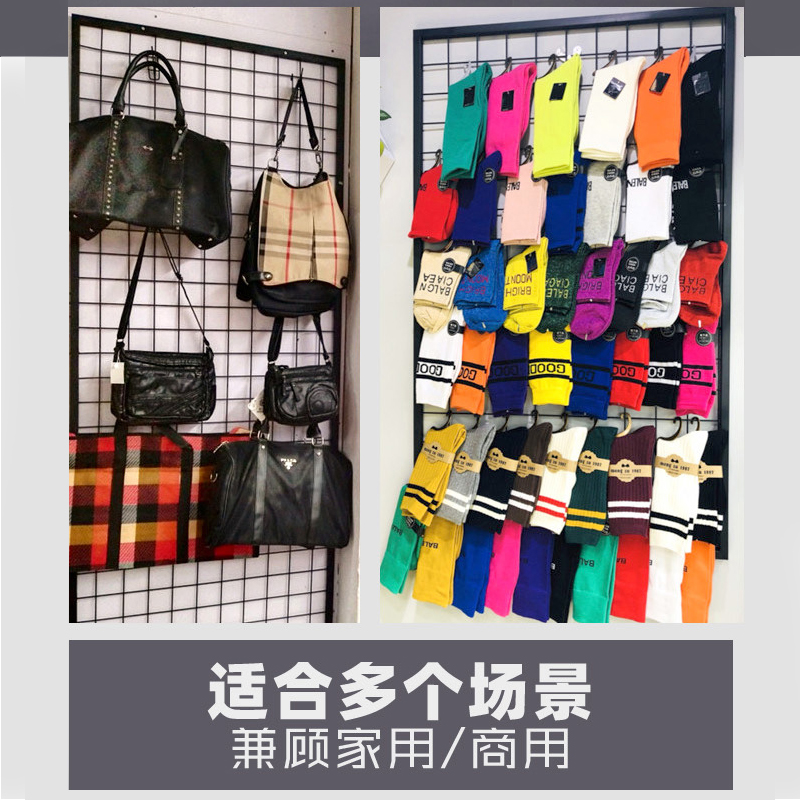 网格挂架展示架铁艺照片墙网格网架墙面J挂网架子挂墙装饰网格架