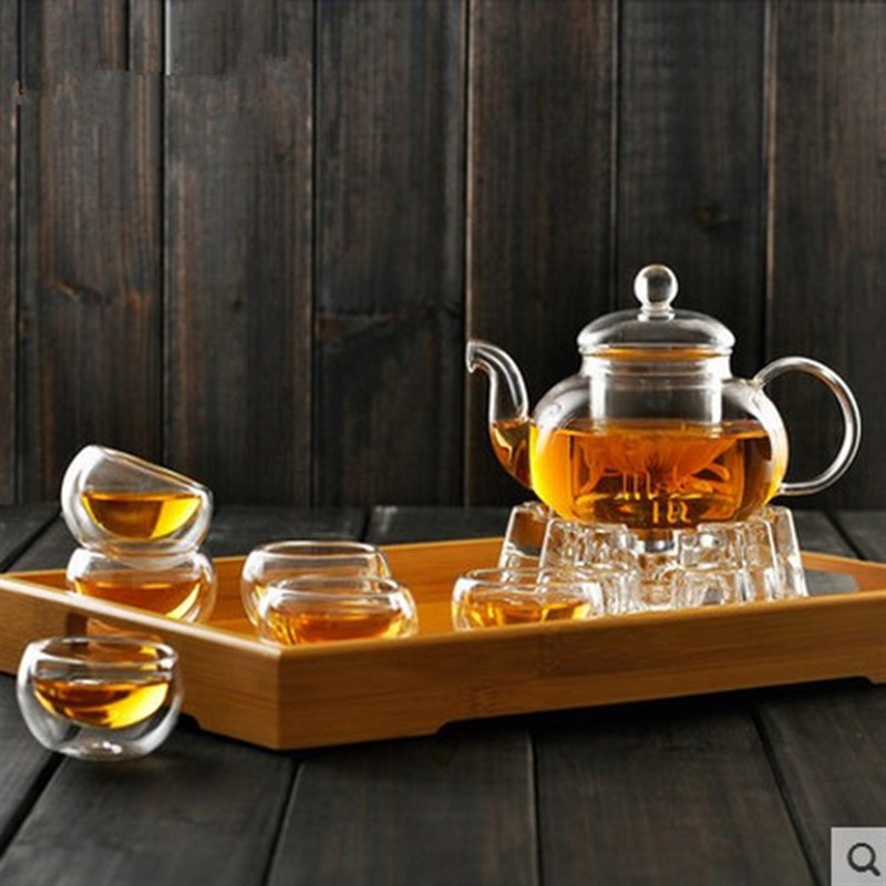 凡歌高硼硅茶壶过滤小把茶杯大容量泡茶壶