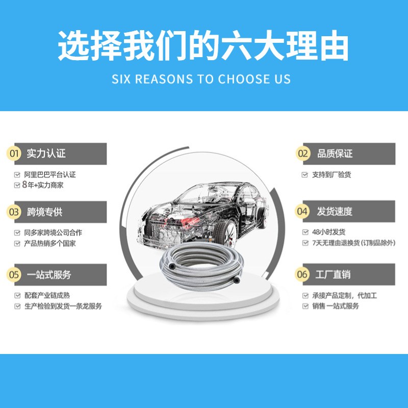 浩汽改刹N快速 钢喉鱼眼刹油管连