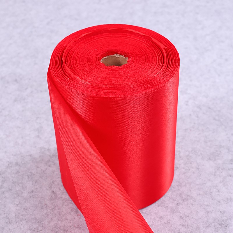 婚庆喜庆装饰布置用品大红绸布剪彩缎布婚礼新人绸带20cm宽