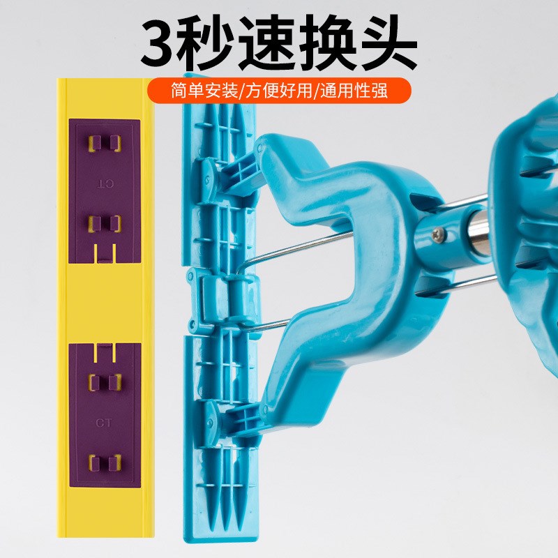 通用对折式胶棉拖把头家用装海绵替换头吸水海棉墩布头拖布海绵拖