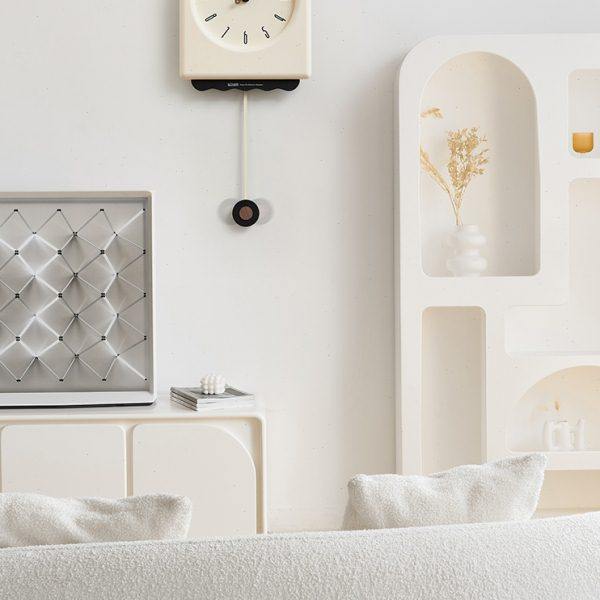 EMITDOOG免打孔2023新款挂钟客厅现代简约网红家用高档时钟墙挂表