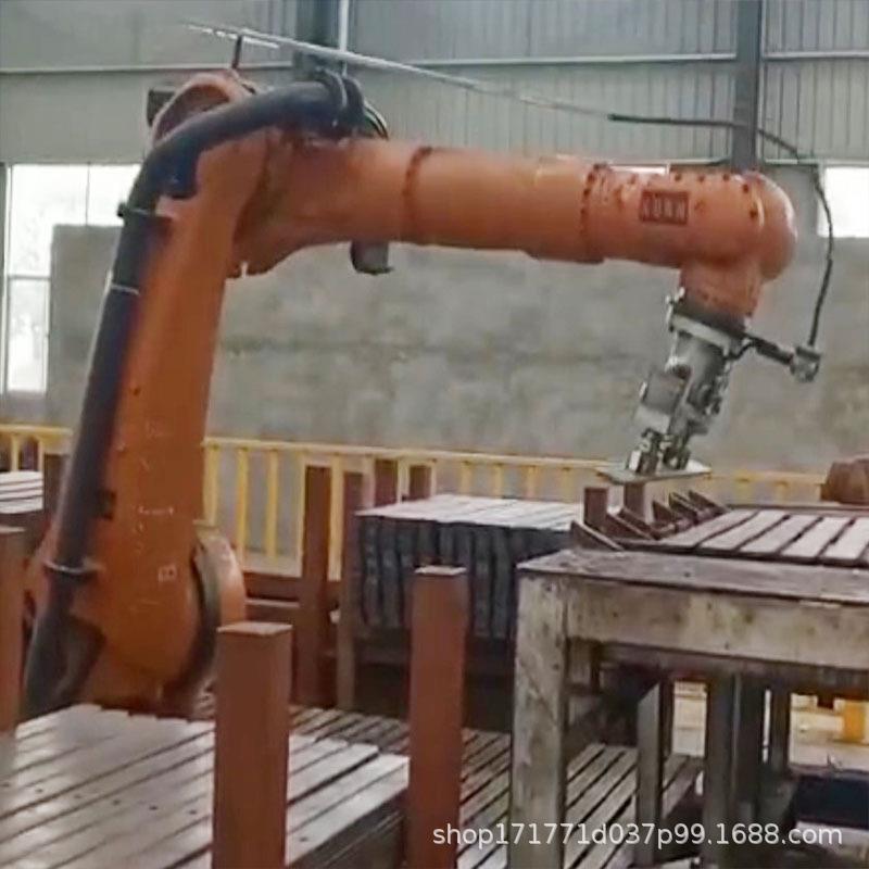 弹簧钢淬火工业机器人钢板热处理自动上料六轴机械臂机器手