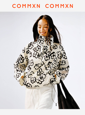赵丽颖同款 COMMXN·活力印花风衣百搭宽松外套2025秋季新款女