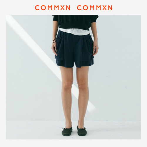COMMXN·微弹登山短裤休闲户外宽松通勤A字裤2026夏季新款女装