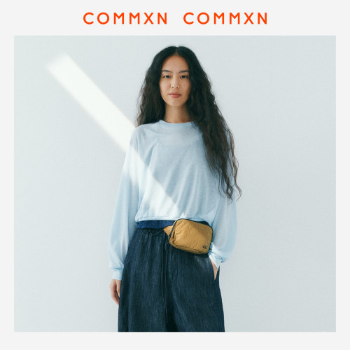 COMMXN·轻透蝙蝠袖T恤罩衫休闲宽松百搭长袖2026夏季新款女装
