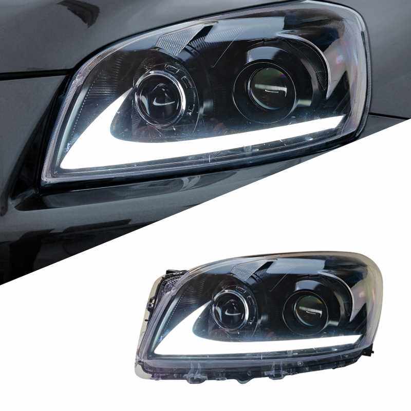 适用于09-12款丰田RAV4大灯总成改装LED日行灯转向灯双透