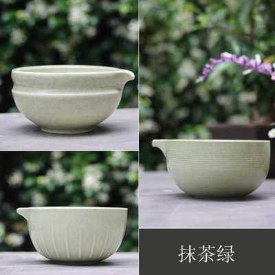 跨境热销抹茶绿Japanese Matcha Tea Set 日式陶瓷抹茶碗茶具套装