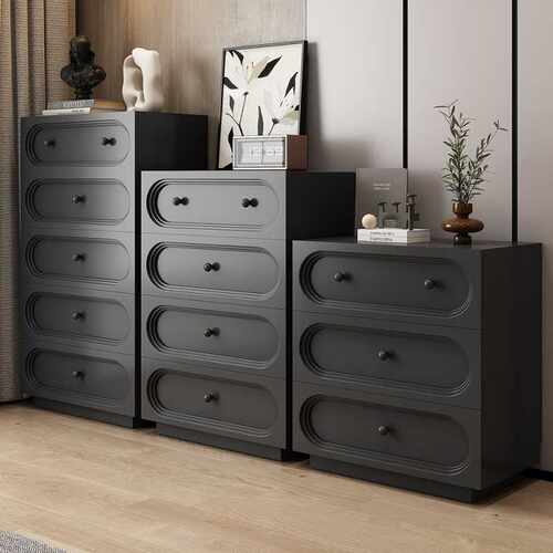 BER1108斗柜3/4/5斗法式覆古风实木边柜储物柜卧室靠墙收纳落地34