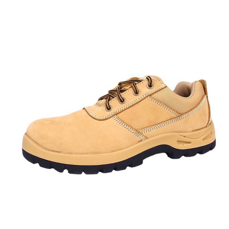 钢头钢板防砸防刺穿劳保鞋男牛巴真皮工作跨境安全鞋safety shoes
