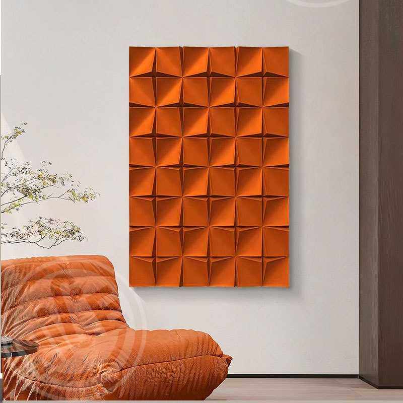 立体木雕挂画走廊过道玄关装饰画客厅落地画现代轻奢样板房装置画