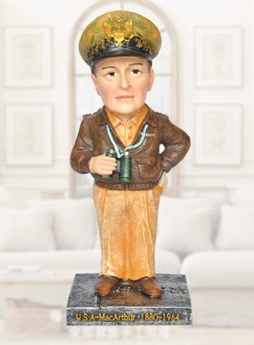 工艺品摆件 树脂工艺品 世界名人 美国  麦克阿瑟将军 创意摆件