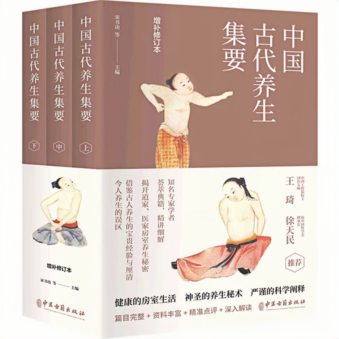 中国古代养生集要（房中术）增补修订本（套装全3册）健康的房室生活男人圣神的养生精华秘术严谨的科学阐释 中国哲学古籍医学图书