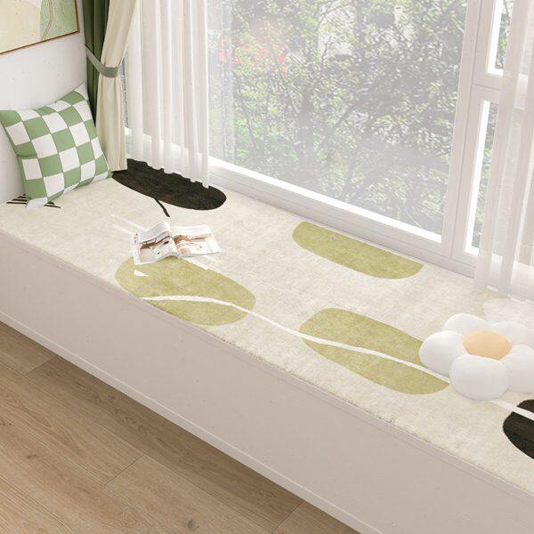 仿羊绒定制飘窗垫阳台垫子新款四季通用榻榻米坐垫主卧改造毛绒毯