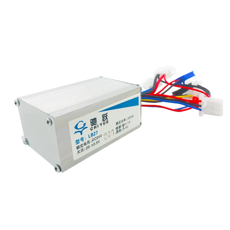 高速有刷齿轮电机控制器液晶转把套件24v2L50w改装自行车农用机械