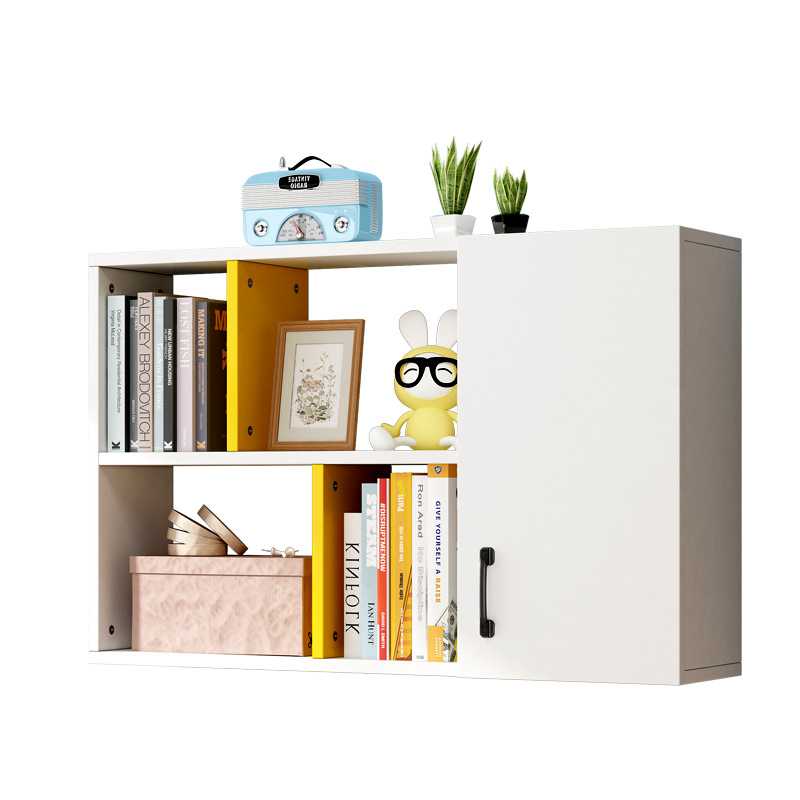 书架墙上书柜吊柜壁柜搁板壁挂式置物架墙架客厅装饰储物带门遮灰