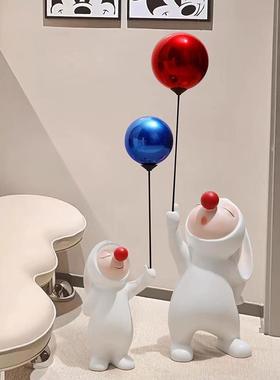 ins风摆件入户玄关客厅电视柜两边沙发旁创意家居装饰树脂落地