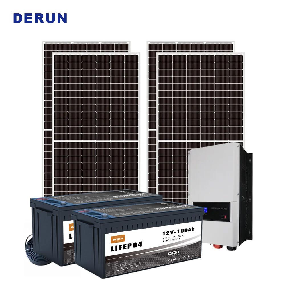 太阳能并网离网系统 太阳能家用发电站设备 太阳能小型储能系统