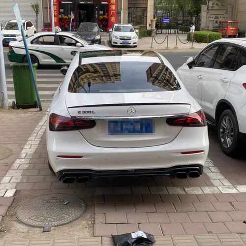 适用16-22款新奔驰E级尾翼W213改装AMG款e200L E300L e320L E63款
