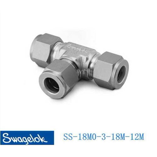 Swagelok世伟洛克(SS-18M0-3-18M-12M) 变径三通接头18MMx12MM