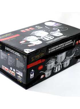 zepter 德国不锈钢12件套 18/10不锈钢材质 水壶汤锅煎锅套装锅具