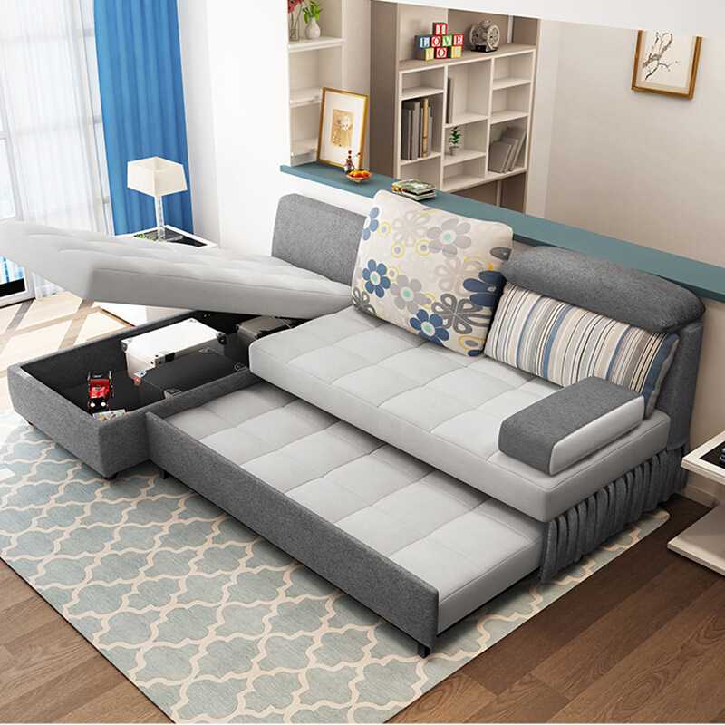 可折叠沙发床客厅小户型两用多功能简约现代双人转角贵妃储物沙发