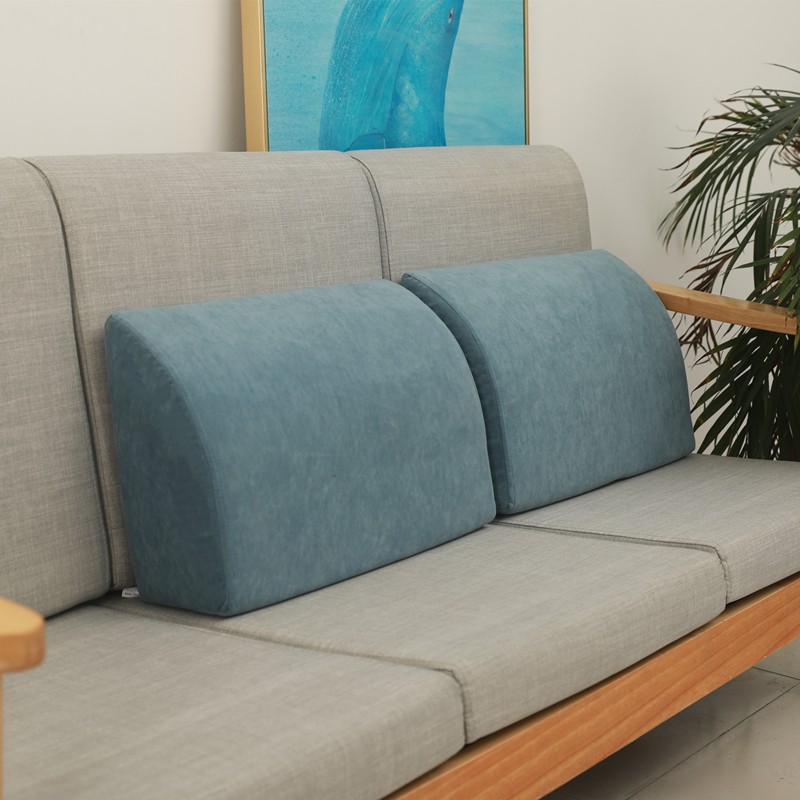 沙发靠枕靠背垫j客厅卧室长方形纯色久坐支撑护腰硬海绵腰枕腰靠