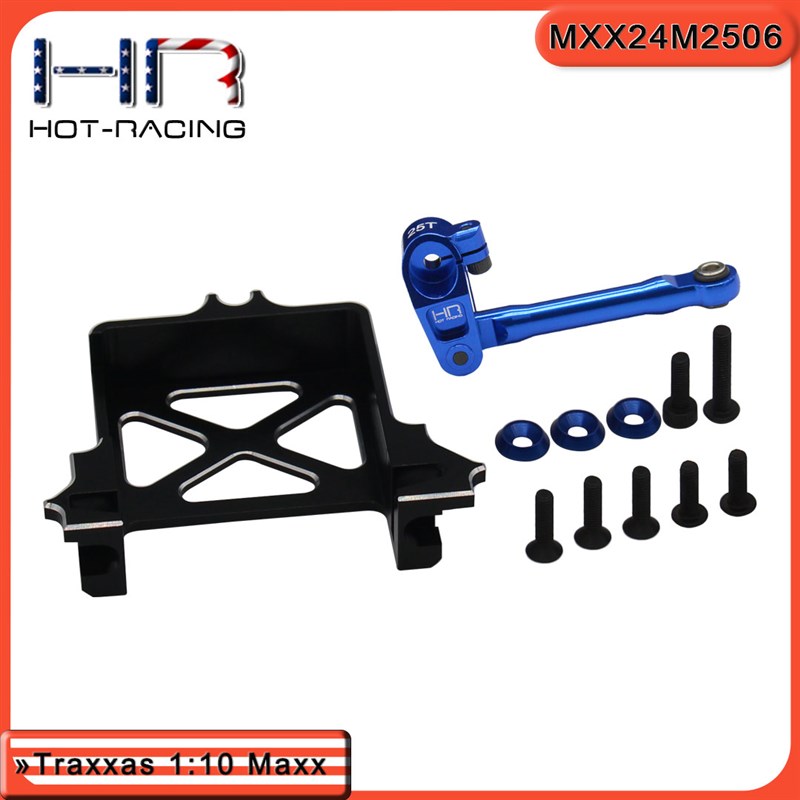 Hr Traxxas 1/10 Maxx铝舵机支架与25tR舵机臂标准舵机25t