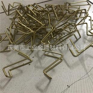 黄铜折弯配件加工H62黄铜线2.02.5mm高强度挂具线铆钉黄铜线