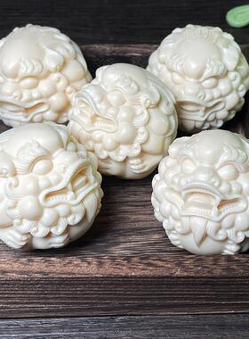 象牙果保健球貔貅手球手部按摩实心高端雕件送长辈手把件送礼