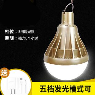 东之胜公蚁充电灯泡 应急灯家用照明夜市 摆摊灯LED超亮移动户外