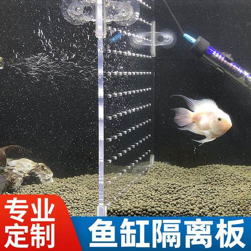 鱼缸隔离板隔板隔断挡板亚克力透明分隔龟缸水族箱小鱼苗隔离网