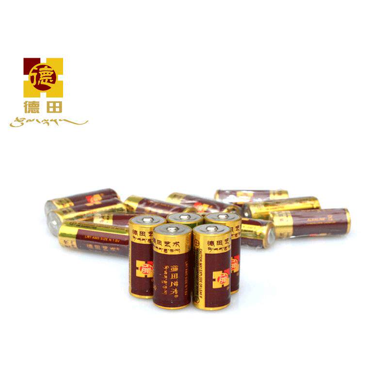 低于2.5元 德田艺术车载太阳能转金轮摆件电池8号 1.5V碱性转金桶