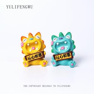 鱼里风物｜从心如愿 瓦猫摆件小号云南非遗文创办公室桌面装饰礼