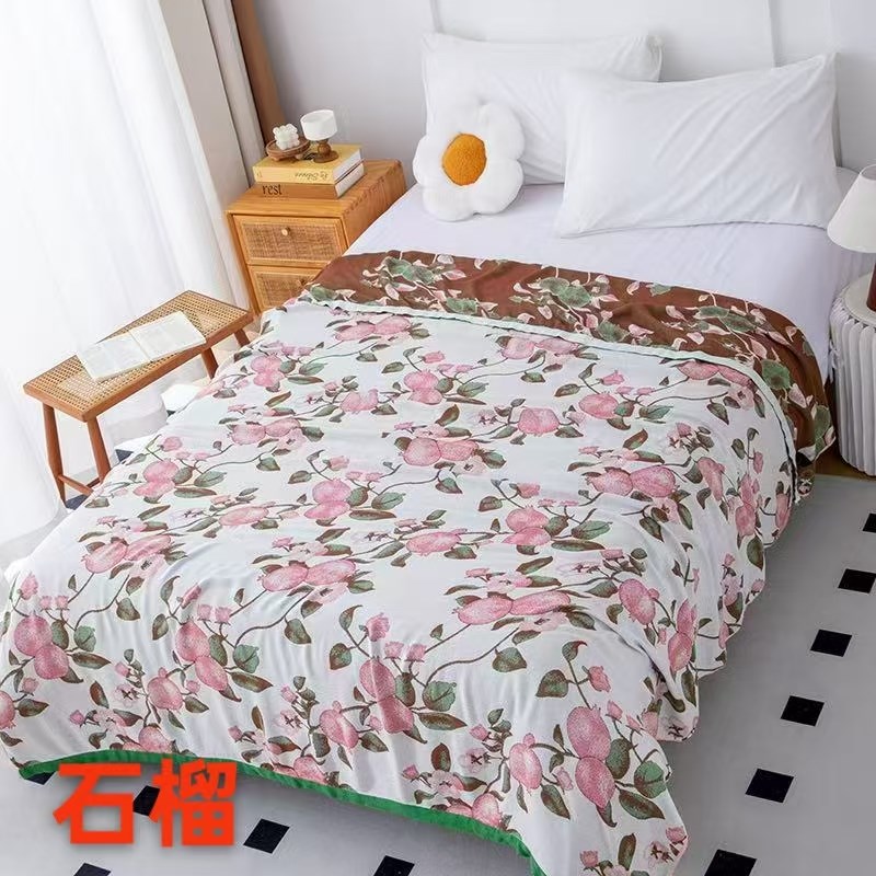 厂家清货~竹g纤维凉感盖毯夏季凉毯子午休冷感竹炭毛巾被空调薄毯