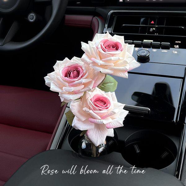 新款曼塔仿玫瑰车内饰品摆件氛围感车上网红花束小花瓶适用水杯架,汽车用品/电子/清洗/改装,摆件,淘宝优惠券,粉丝福利购,淘宝优惠卷