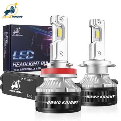 DAWNKNIGHT K7C 4300K H7 H4 H11 Led Lamp 3 Copper Tube Led