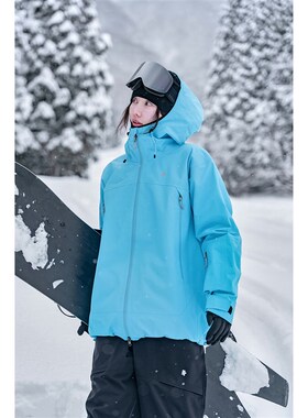 awka滑雪服女男款2025新款单板宽松防水防风3L硬壳外套上衣