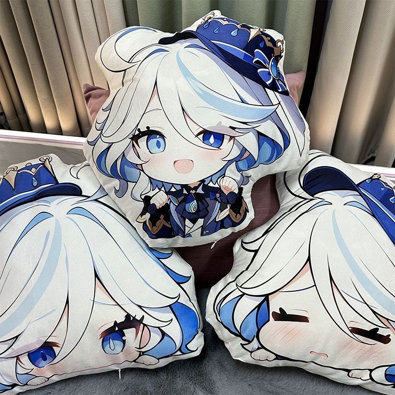芙宁娜抱枕原神周边流萤草神雷神二次元游戏午睡枕头宿舍趴睡枕