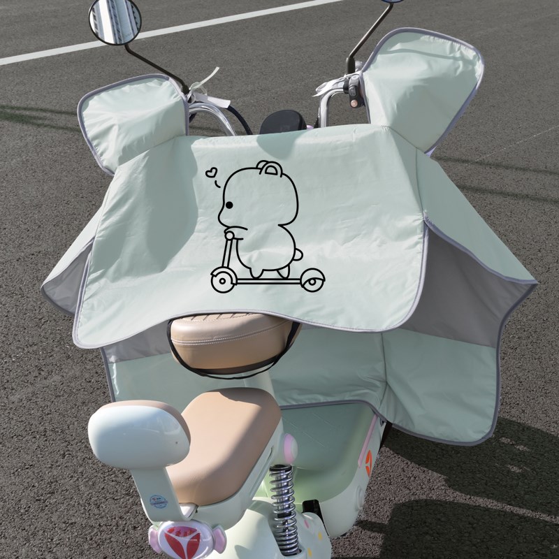 夏季电动车挡风被电车遮阳罩防晒罩夏天摩托车防雨挡风罩2025新款