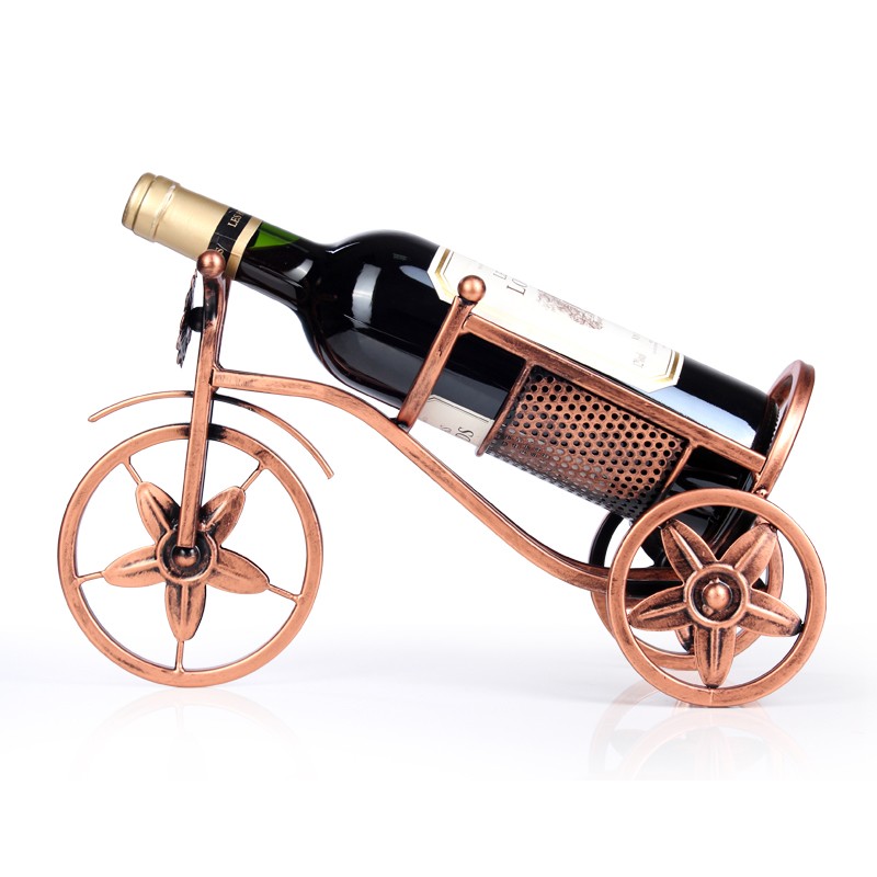 卡芮欧式铁艺红酒架摆件家居装饰品酒具葡萄酒架创意复古酒柜摆设