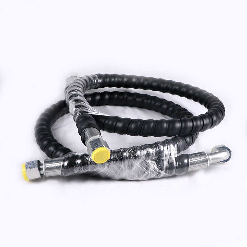 挖机配件 新源65/75-8轮大小臂管高压油管夹木器机炮头破碎锤