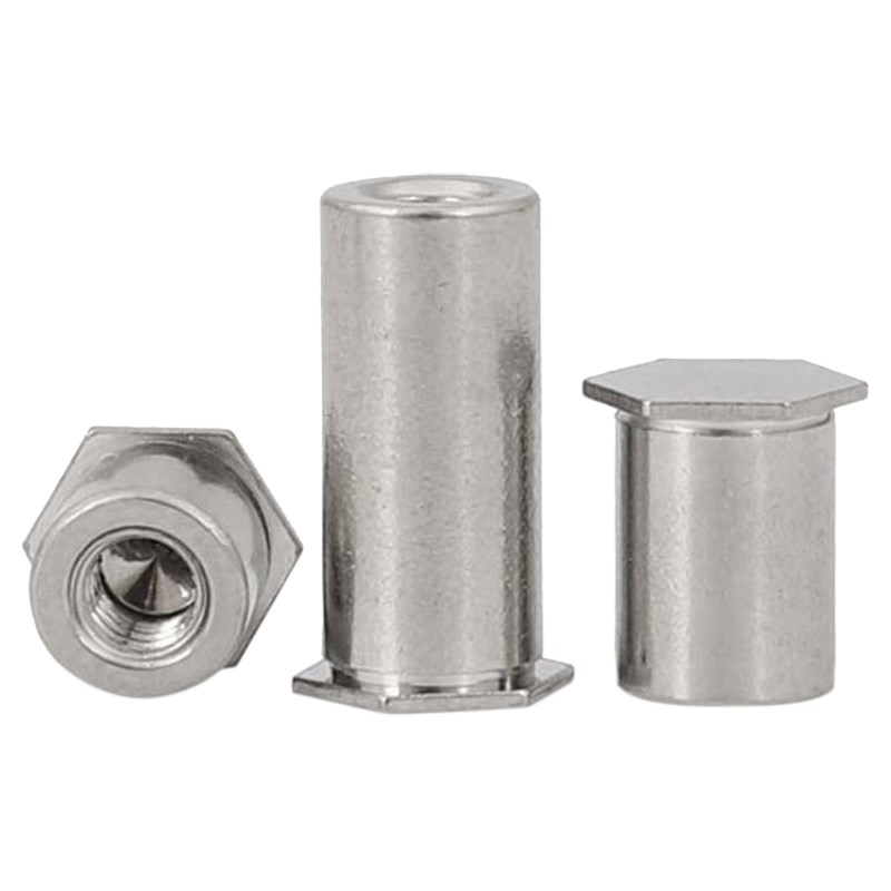 BOS4-5 6*x8x0x2x5x20  46不锈铁盲孔压铆螺母柱压卯件螺柱