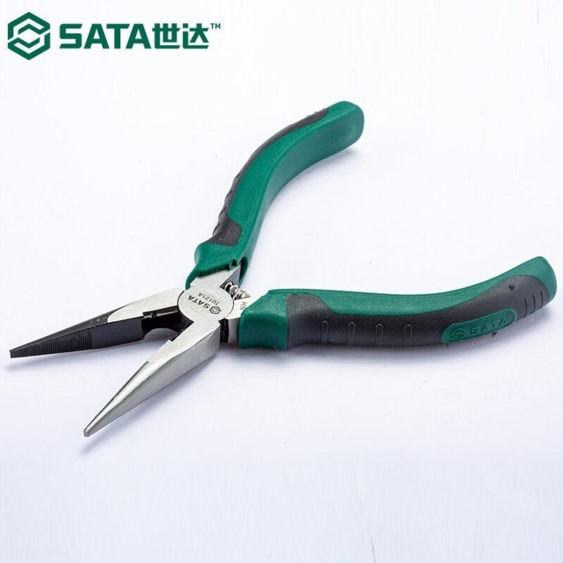 SATA工具尖嘴钳日式钳子70123A/70124A6寸70123A日式圆腮