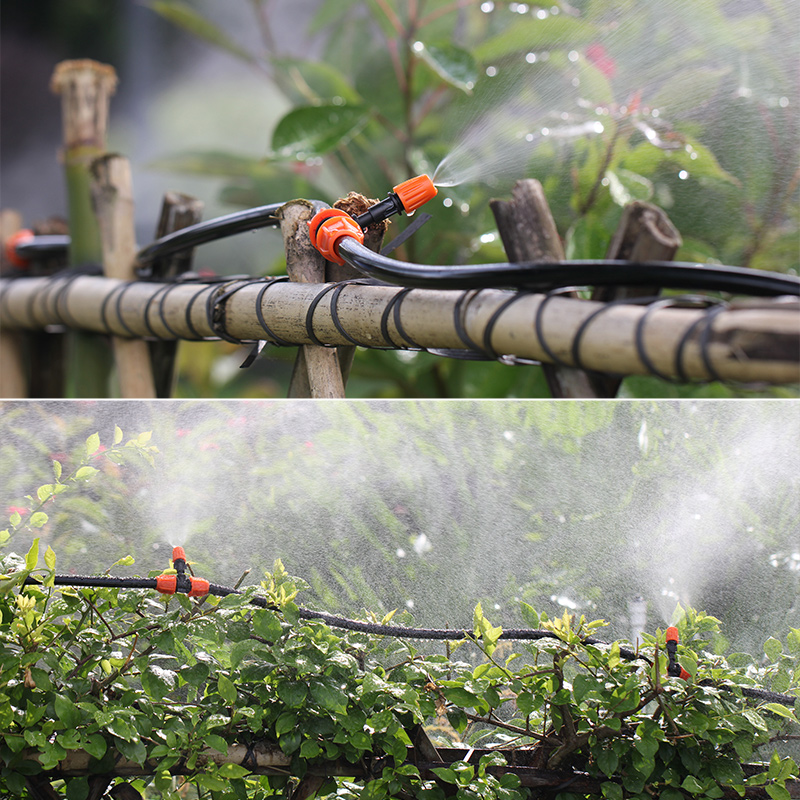 家用农用定时滴灌微喷雾化喷头阳台浇花大棚喷淋降温浇水自动系统