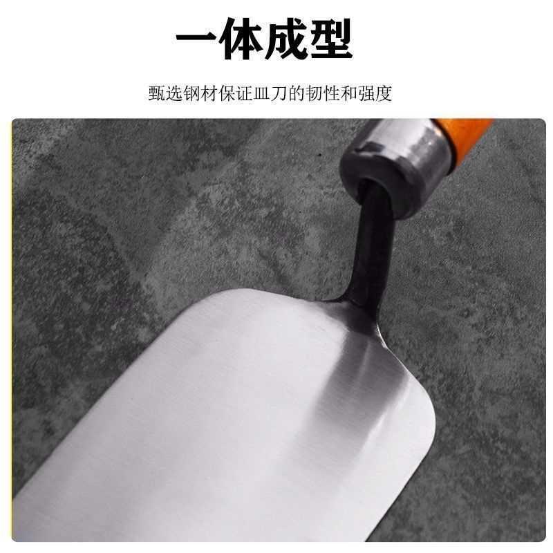 新款不锈钢一体皿刀灰匙泥工抹灰工D具贴砖抹子砌墙瓦工匠瓷砖刮